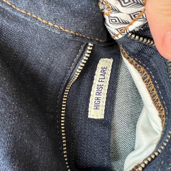 Women's Ariat High Rise Flare Jeans - Dark Blue - 34S - Picture 4 of 8